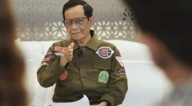 MENGURAI: Mahfud MD, Cawapres Nomor urut tiga. (Ist/TELITI) 