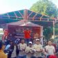 MERIAH: PPK dan PPS wilayah Kecamatan Galis melepas merpati guna memulai gelar sosialisasi Pilkada Serentak 2024 melalui event Jalan Jalan Sehat (JJS), Minggu (25/08). (Ist/TELITI) 